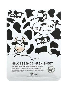 esfolio Pure Skin Milk Essence Korean Sheet Mask | $1 Add-On